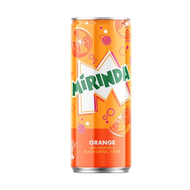 Mirinda Soft Drink Can With Orange Flavour 320ml