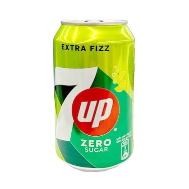 7UP Soft Drink Zero Sugar Extra Fizz 320ml