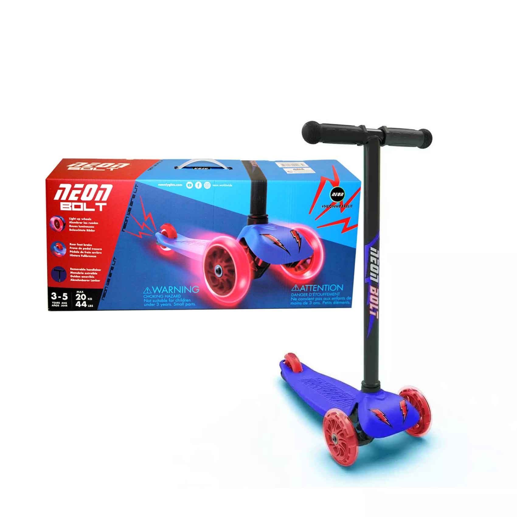 Yvolution Neon Bolt Scooter Blue