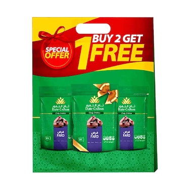 Date Crown Fard Dates Value Pack 500gx3 Pieces