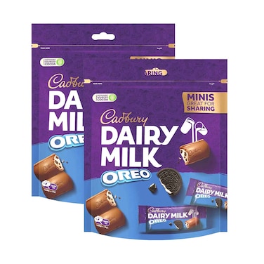 Cadbury Dairy Milk Oreo Minis Chocolate Bag Value Pack 145gx2 Pieces