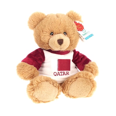 Keel Toys Keeleco Bear Brown Qatar 25cm