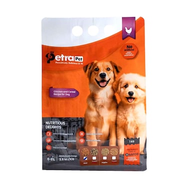 Petra Pet Dry Chicken and Cereals Recipe for Dogs 1Kg