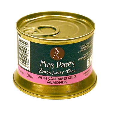 Mas Pares Duck Liver Bloc With Caramelized Almonds 130g