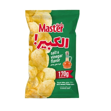 Master Potato Chips Salt &amp; Vinegar Flavor 170g