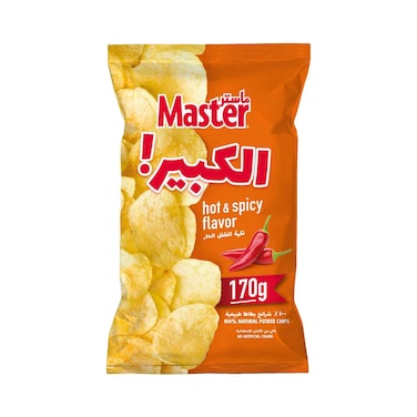 Master Potato Chips Hot &amp; Spicy Flavor 170g