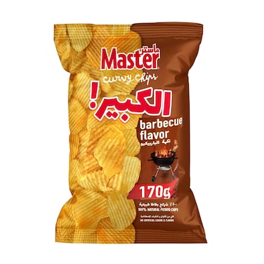 Master Curvy Ribbed Potato Chips Barbeque Flavor 170g