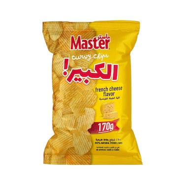 Master Curvy Ribbed Potato Chips French Cheese Flavor 170g