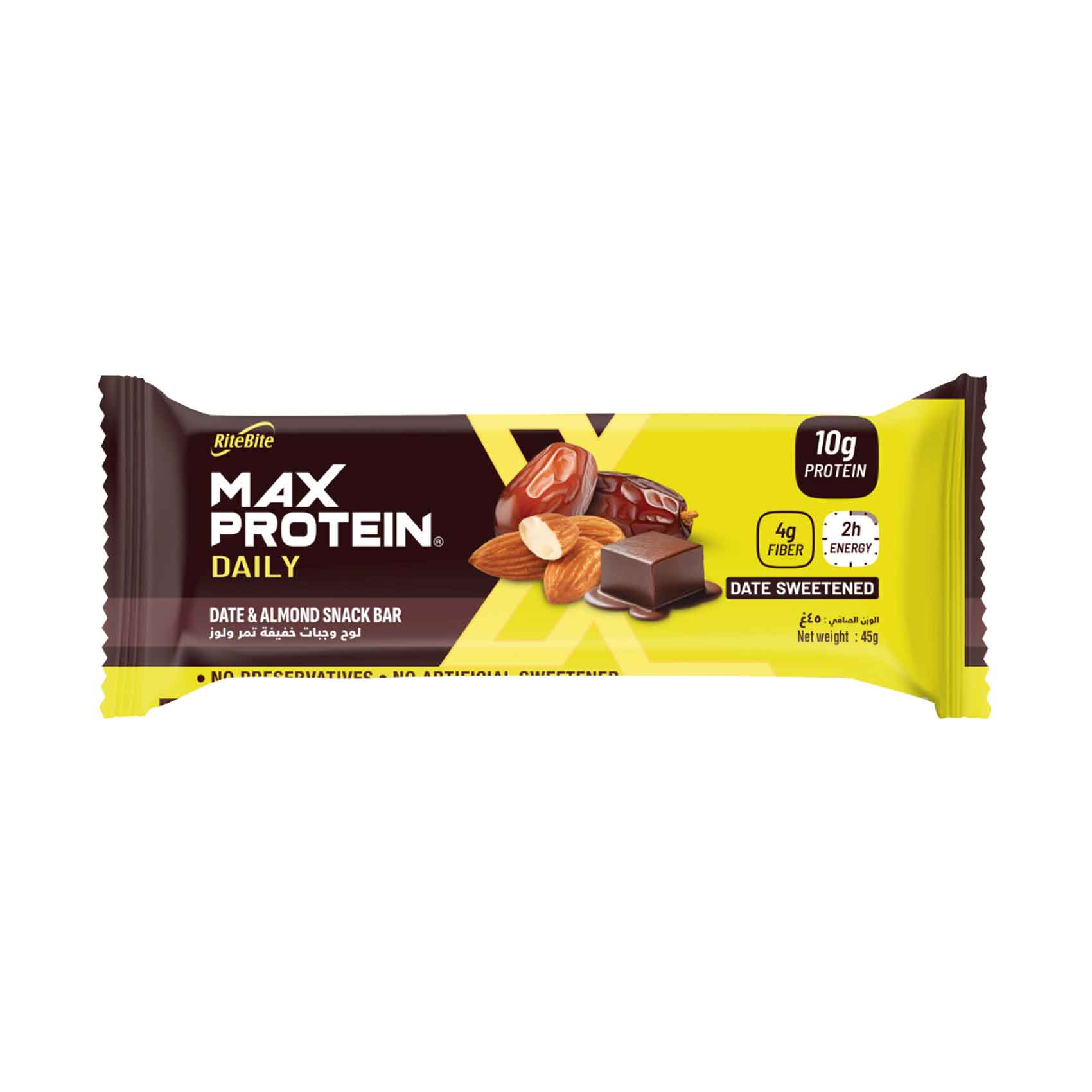 Rite Bite Max Protein Daily Bar Dates & Almond 45g