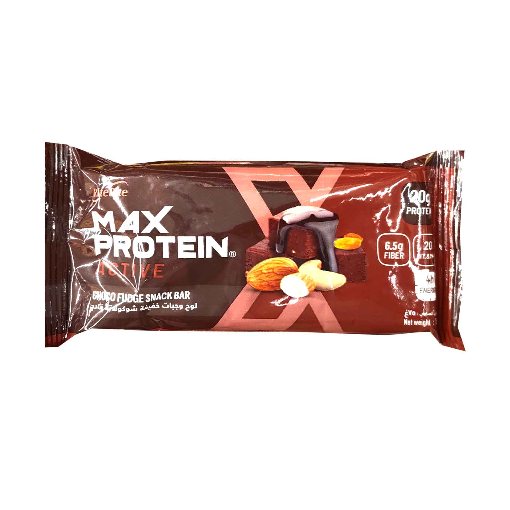 Rite Bite Max Protein Active Choco Fudge Snack Bar 75g
