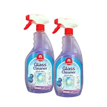 منظف النوافذ والزجاج من ماف كارفور برائحة اللافندر، 750 مل × قطعتين
