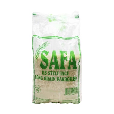 Safa US Style Long Grain Parboiled Rice 5Kg