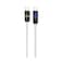 Swiss Military Braided Cable 100W C-C with LED 1m White