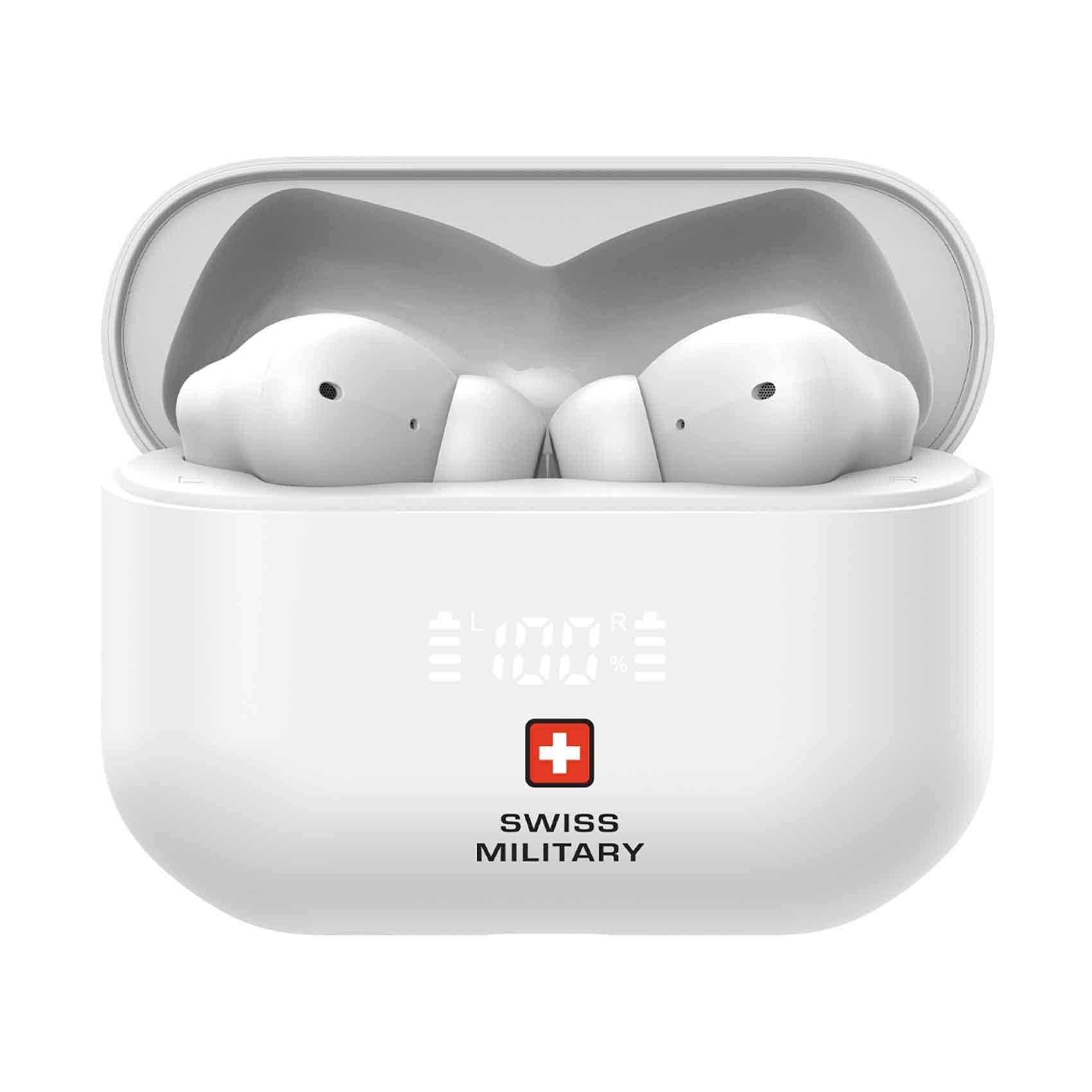 Swiss Military Earbuds Victor7 Active Noise Reduction-28dB White