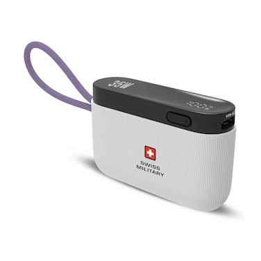 Swiss Military Compact Power Bank MiniLED 10000mAh 35W White