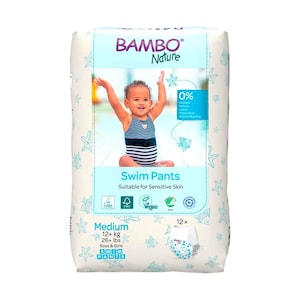 Bambo Nature Swim Pants Medium 12+Kg, 12 Pieces