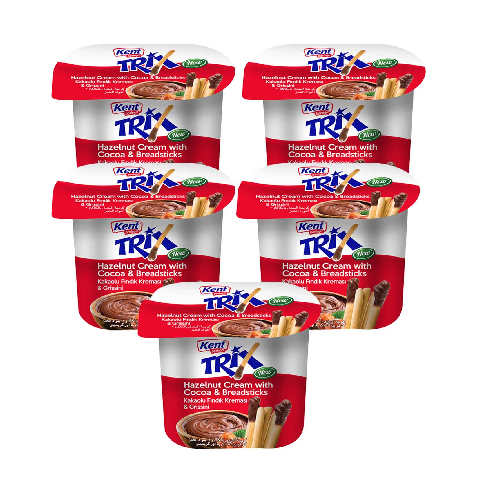 Kent Boringer Trix Hazelnut Cream With Cocoa Breadsticks 56gx5 Pieces