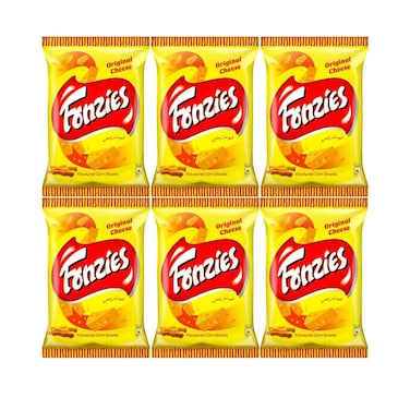 Fonzies Corn Snacks With Orginal Cheese Flavour 24gx6 Pieces
