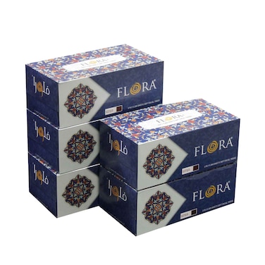 Flora Soft Facial Tissue 2 Ply 200 Sheetsx5 Pieces