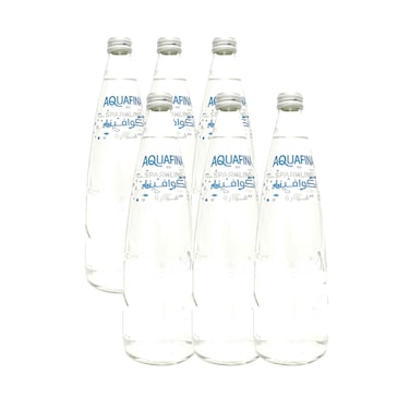 زجاجات مياه أكوافينا الفوارة، 750 مل × 6 قطع