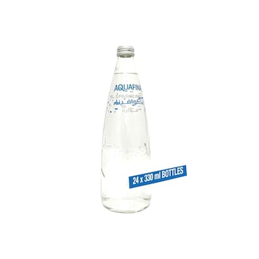 Aquafina Sparkling Water Glass Bottle 330mlx24 Pieces