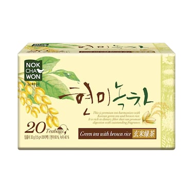 Nokchawon Green Tea With Brown Rice 1.5gx20 Pieces