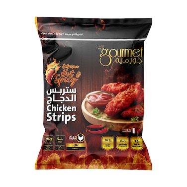 Gourmet Frozen Extreme Hot &amp; Spicy Chicken Strips 750g