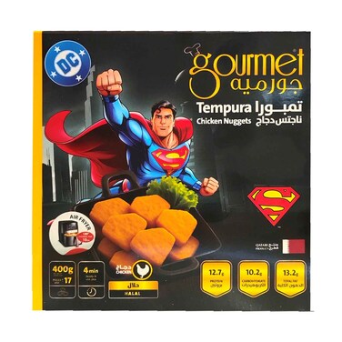 قطع دجاج تمبورا مجمدة فاخرة بنكهة سوبرمان 400 غرام