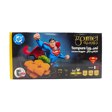 قطع دجاج تمبورا مجمدة فاخرة بنكهة سوبرمان 270 غرام