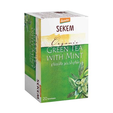 Sekem Demeter Organic Green Tea With Mint 2gx20 Pieces