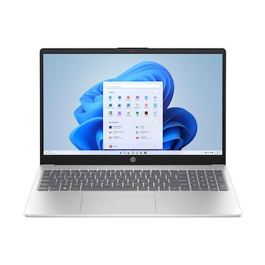 لابتوب HP 15-FC0059NE-C70TJEA بمعالج AMD Ryzen 7-5825U وذاكرة 16 جيجابايت رام وقرص SSD بسعة 1 تيرابايت، شاشة 15.6 بوصة، نظام تشغيل ويندوز 11 هوم، لون فضي طبيعي