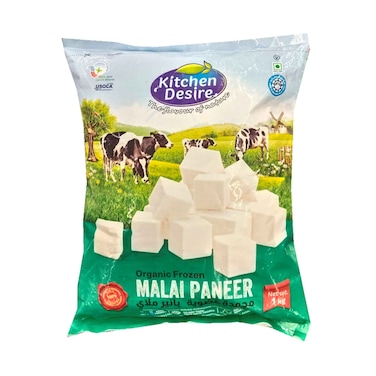 Kitchen Desire Frozen Organic Malai Paneer 1Kg