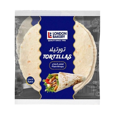 London Bakery Tortillas Plain Wraps 20cm 320g