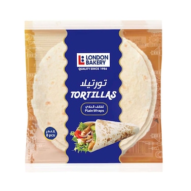 London Bakery Tortillas Plain Wraps 25cm 480g