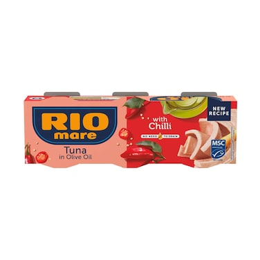 تونة ريو ماري في زيت الزيتون مع الفلفل الحار، 65 غرام × 3 قطع