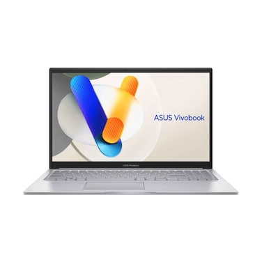 لابتوب Asus VivoBook 15 X1504VA-BQ580W بمعالج Intel Core 5-120U وذاكرة 16 جيجابايت رام وقرص SSD بسعة 512 جيجابايت، شاشة 15.6 بوصة، نظام تشغيل ويندوز 11 هوم، لون فضي