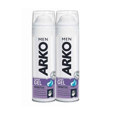 Arko Men Shaving Gel Sensitive 200mlx2 Pieces