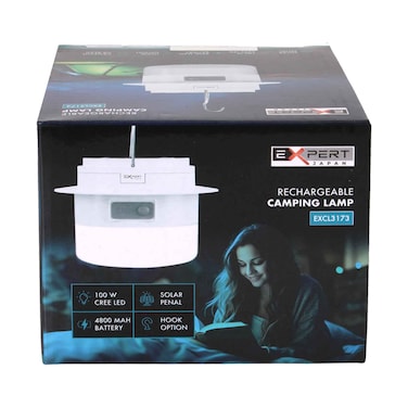 مصباح تخييم شمسي قابل لإعادة الشحن من إكسبيرت بقوة 50 واط