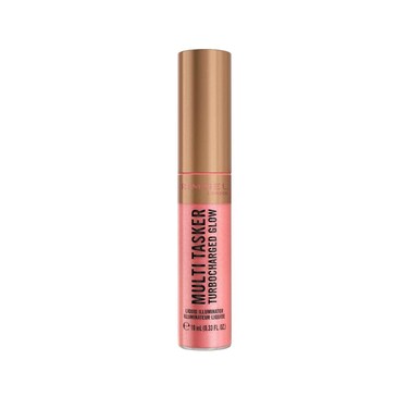 Rimmel London Multi Tasker Turbocharged Glow Liquid Illuminator, 002 Rosy Rebel 10ml