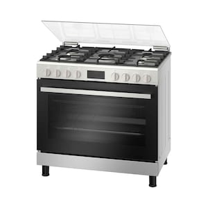 Bosch Gas Cooker Freestanding 5 Burner Series 6 HGP3ISW50M 90x60cm Stainless Steel