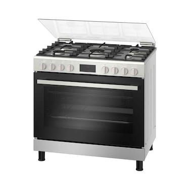 Bosch Gas Cooker Freestanding 5 Burner Series 6 HGP3ISW50M 90x60cm Stainless Steel 