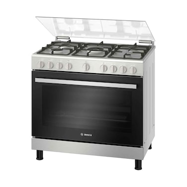 Bosch Gas Cooker Freestanding 5 Burner Series 2 HGV1D8W50M 90x60cm Stainless Steel