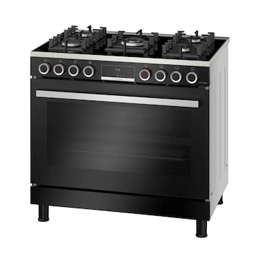 Bosch Gas Cooker Freestanding 5 Burner Series 8 HJYGGXV60M 90x60cm Black 5 Year Warranty
