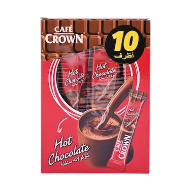 Cafe Crown Hot Chocolate Instant Coffee 18.5gx10 Pieces