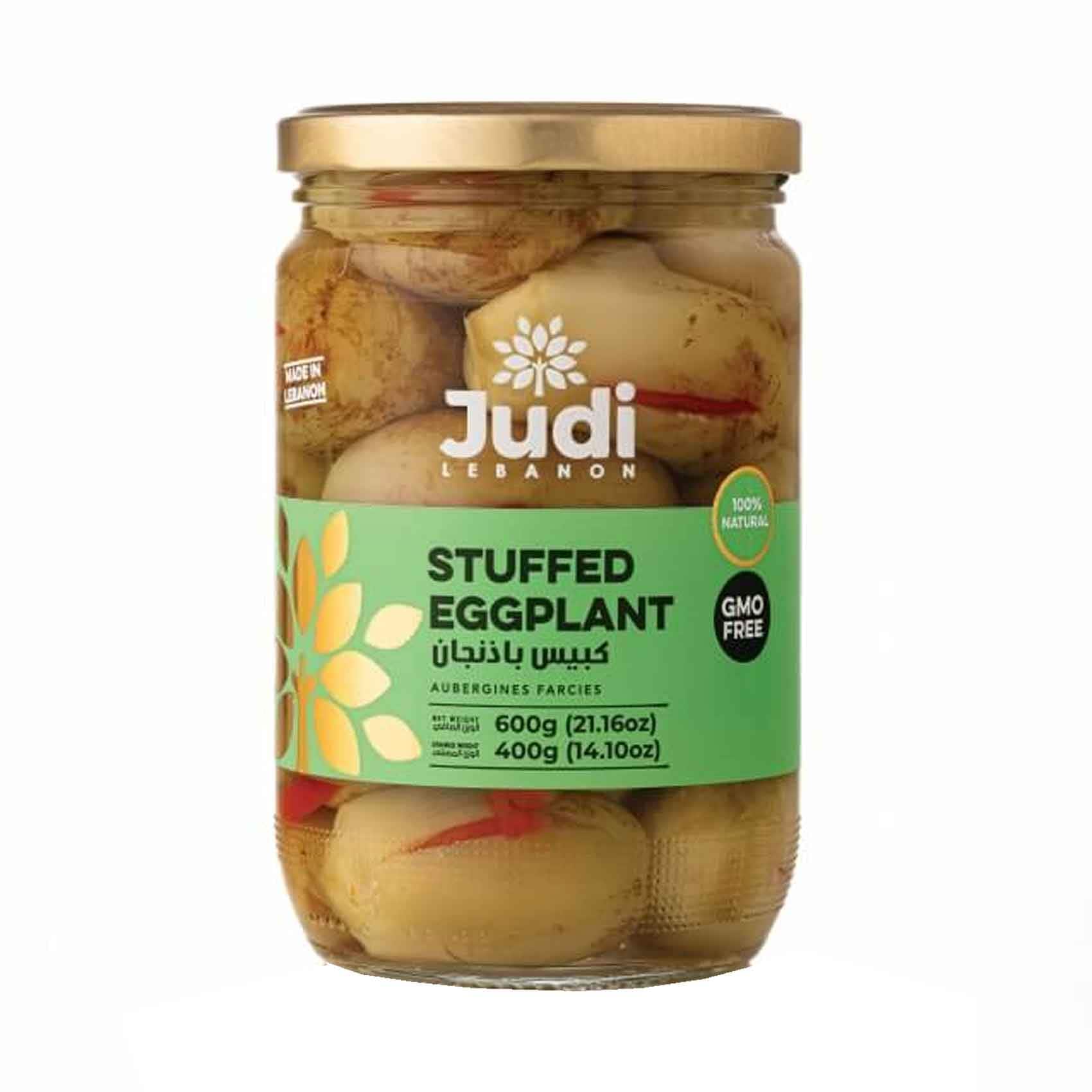 Buy Judi Stuffed Eggplant Glass Jar 600g Online | Carrefour Qatar