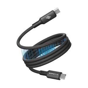 Smartix Braided Magnetic Cable Premium C to C 100W Black