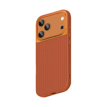 Smartix iPhone17 Pro Max Ultraguard Magnetic Silicone Case Orange