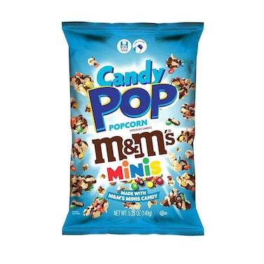 Candy Pop Popcorn M&amp;M's Minis, Made With M&amp;M's Minis Candy 149g