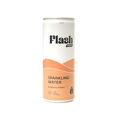 Flash Soda Sparkling Water Raspberry Flavor 250ml