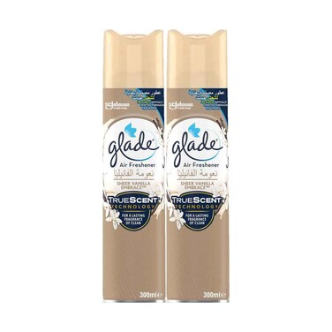 Glade Vanilla Blossom Aerosol Vanilla Air Fresheners Glade Air Freshener, Romantic Vanilla Blossom